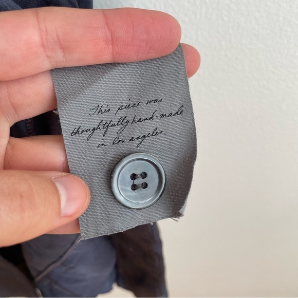 Raquel Allegra ombre maxi dress button front shirt dress long sleeve duster blue - Picture 11 of 12